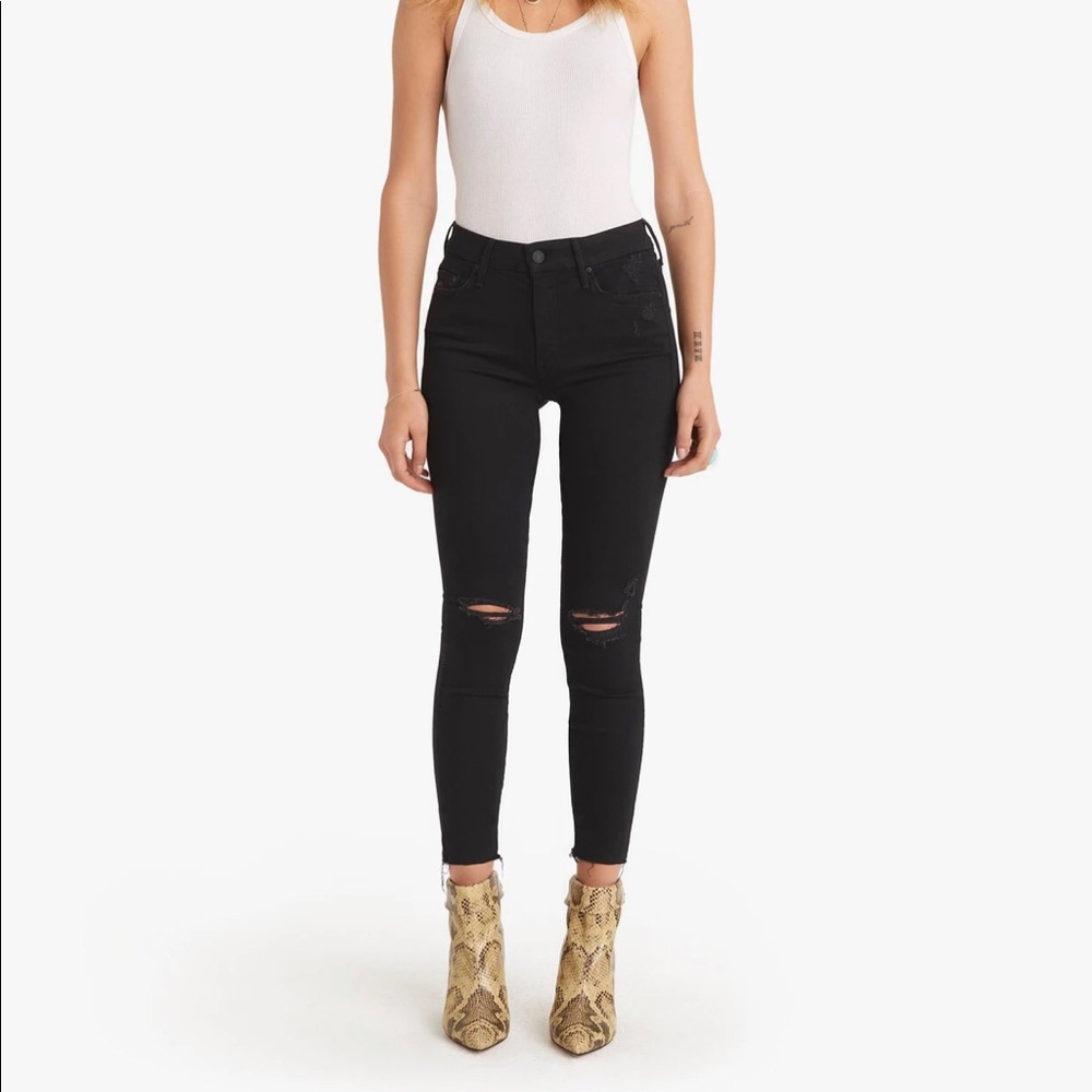 MOTHER Looker Ankle Fray jeans